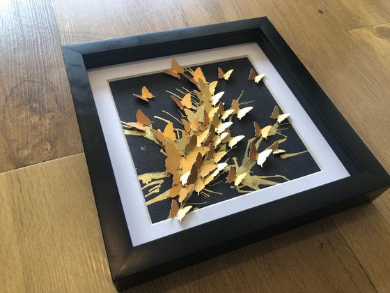 Solar burst  2 - golden butterflies