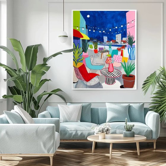 Colorful Summer Terrace