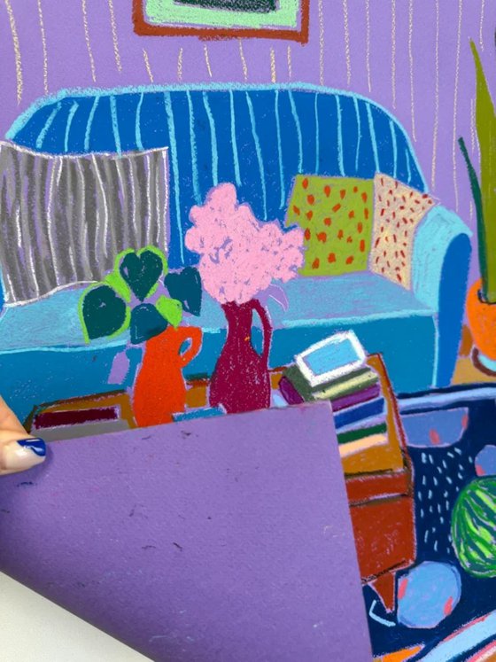 Purple Living Room Dream