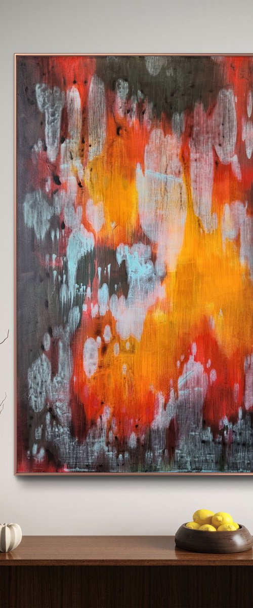 AFTERLIGHT I - Abstract Painting by Orvvet