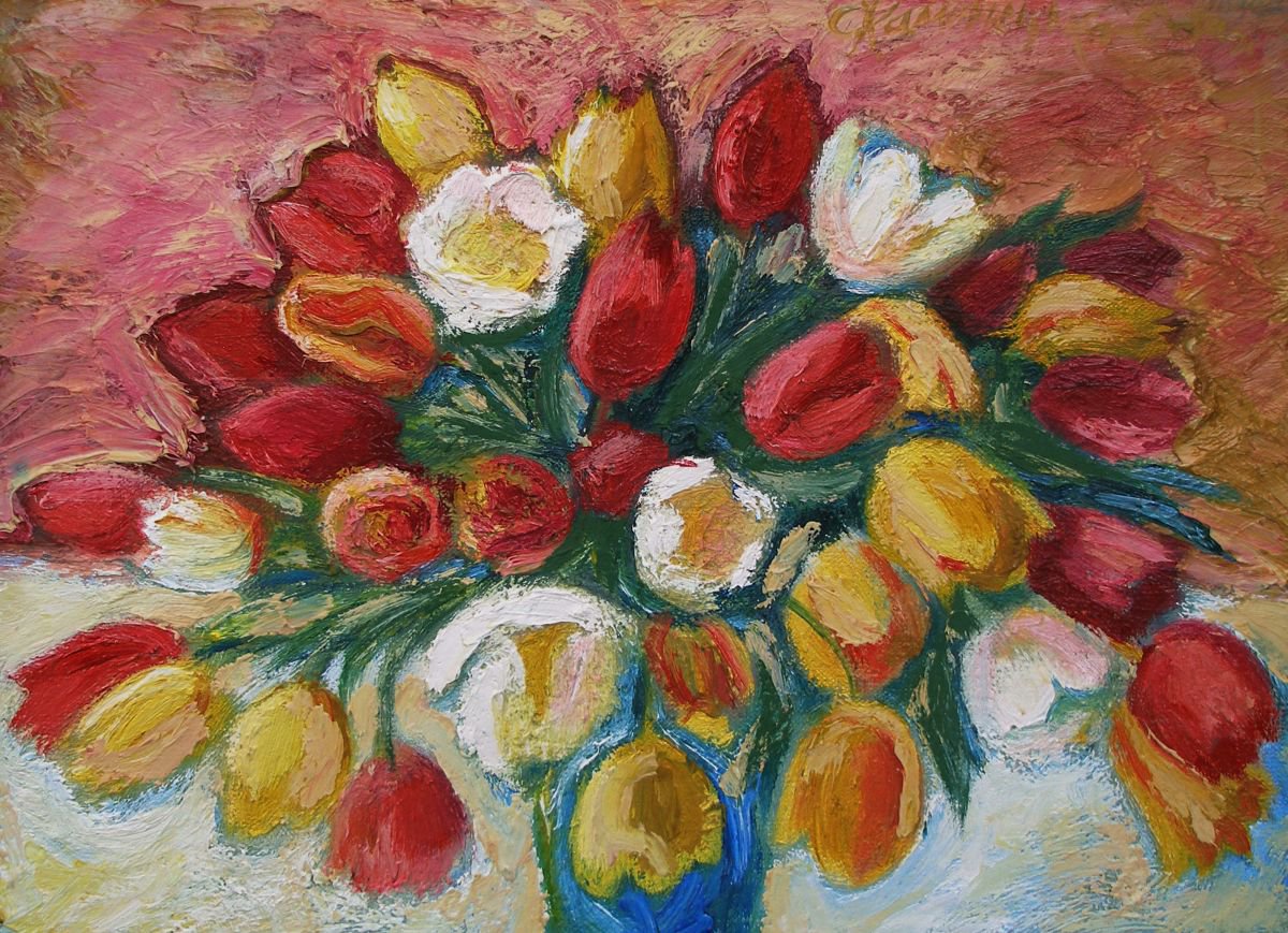 Tulips by Olena Kamenetska-Ostapchuk