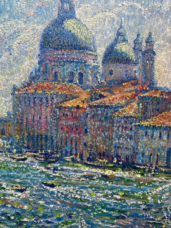 "Sunny Day in Venice"Venice. Italy - 39.3 inch x 35.4 inch