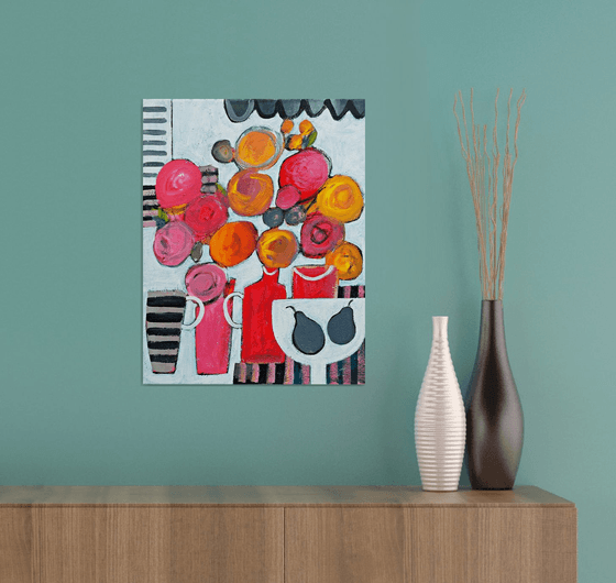 Still Life with 2 Pears III