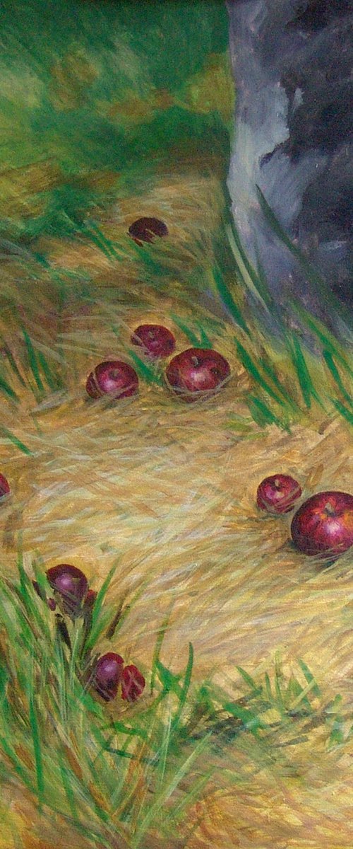 In the old orchard. Harvest time by Jolanta Czarnecka