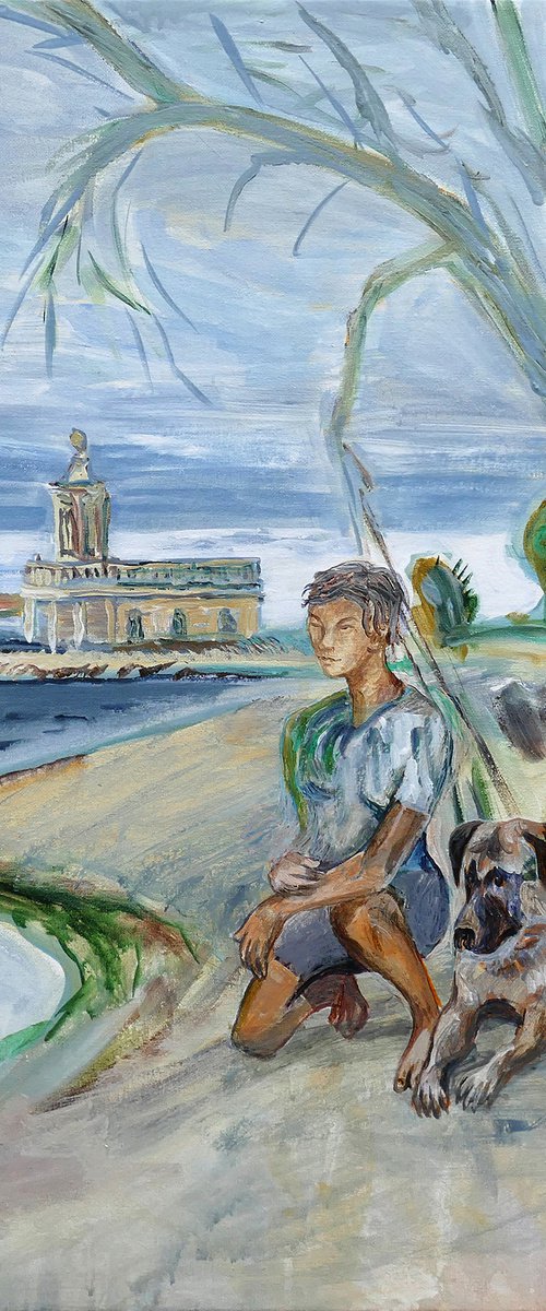 Normanton Church Rutland Water by Frank Creber