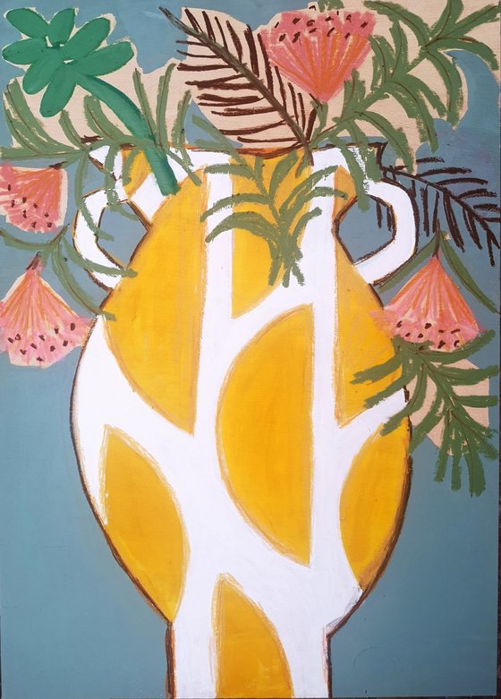 Spanish Yellow Vase