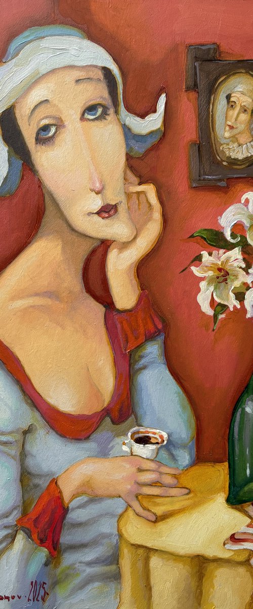 Lady in blue. by Andriy Vutyanov