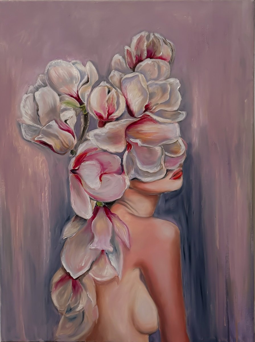 Photorealistic Botanical Oil Painting By Irina Ponna, 24 X 31, - Carolina - ?, Original Artwork