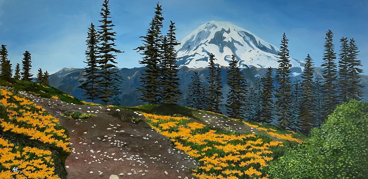 View of Mt. Rainier by Anne Shaughnessy