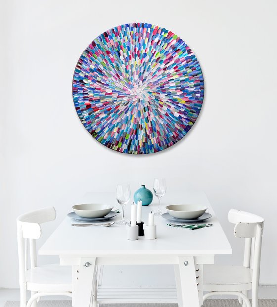 'Pacific orbis bloom I' - 36x36”