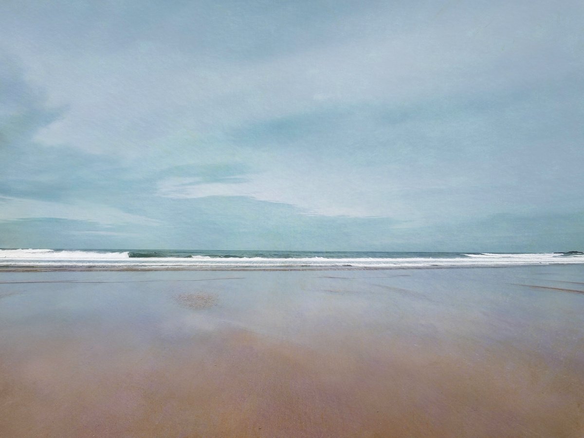 Impressionistic Landscape Photograph By Viet Ha Tran, 25 X 19", Early Morning In San Sebastian, Original Artwork