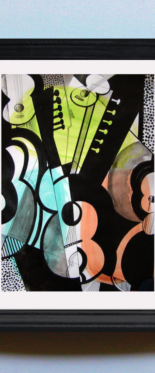 Cubist Guitars 2 by Koola Adams