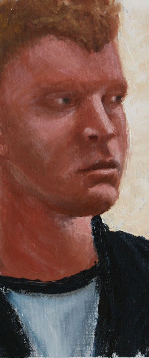 Portrait of a Young Man /  ORIGINAL PAINTING by Salana Art Gallery