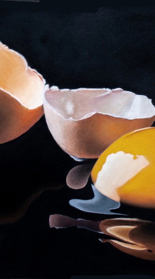 Smashed Egg by Dietrich Moravec