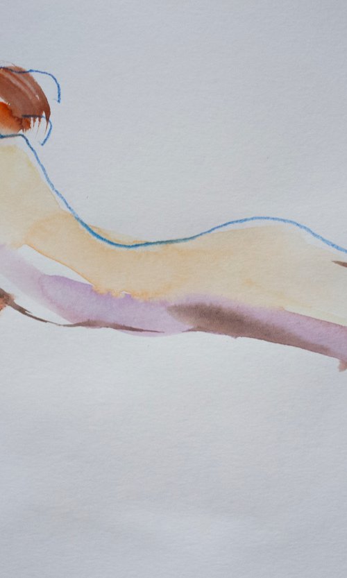 NUDE.08 20211006 "Naked woman lying down" by Irina Bibik-Chkolian