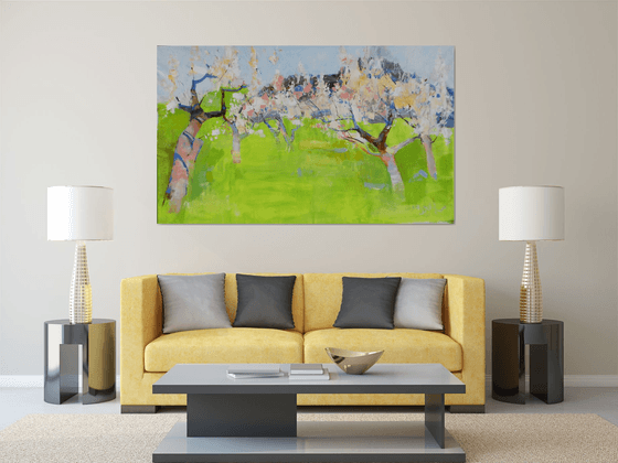 Spring garden XXXL painting