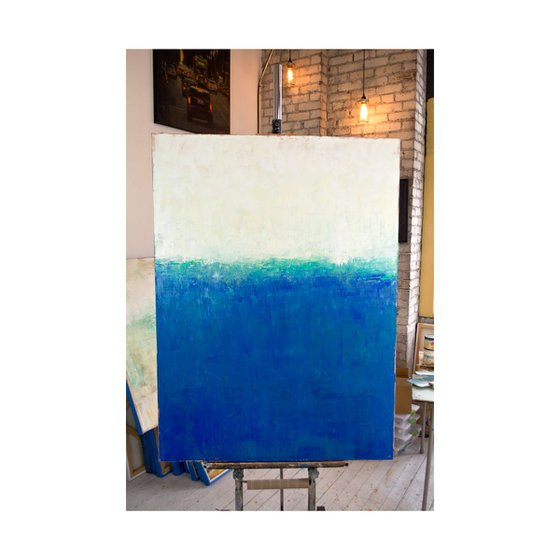 Blue Aqua 54x40 inches