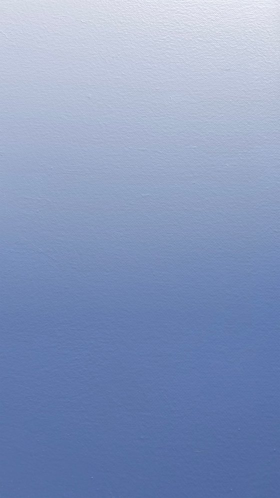 Minimalist Blue on Silver Sea