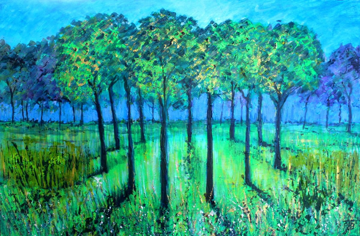  West Dean Morning Ix By Paul J Best, 30 X 20, Artwork For Sale On Artfinder