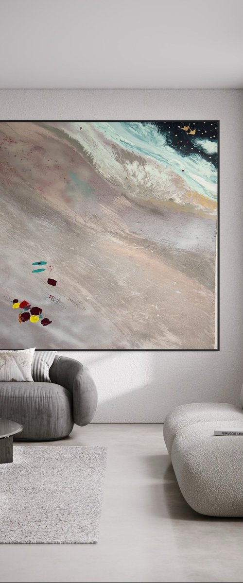 Serene shoreline sand blush by Marie Antuanelle