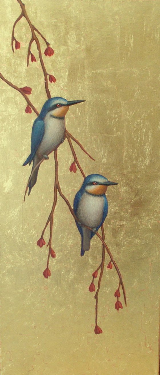 birds painting "Birds of the African savannah"