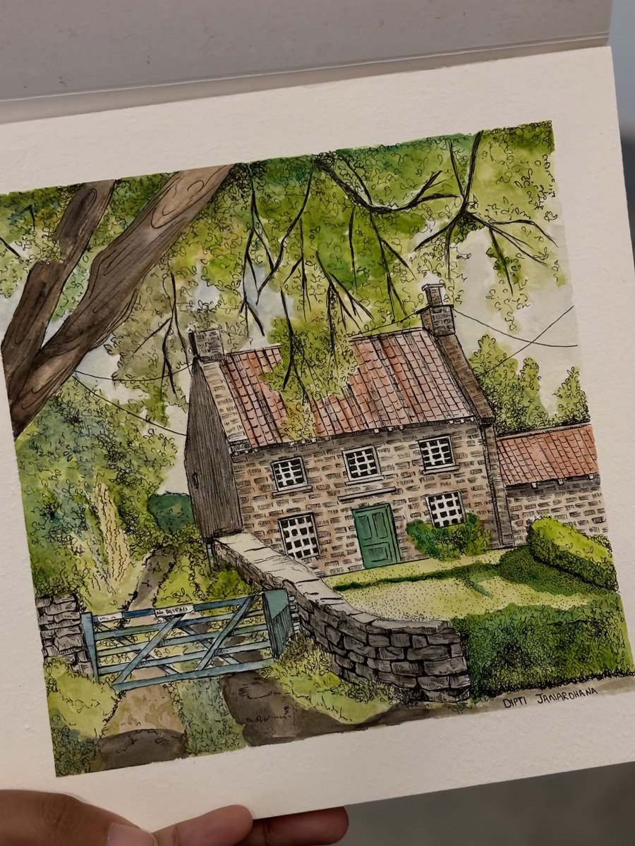 Dipti Janardhana | Original Watercolour | Yorkshire | 20 X 20Cm | Artwork For Sale On Artfinder