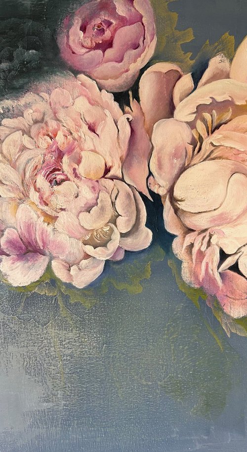 My peonies III by Ludmila Budanov