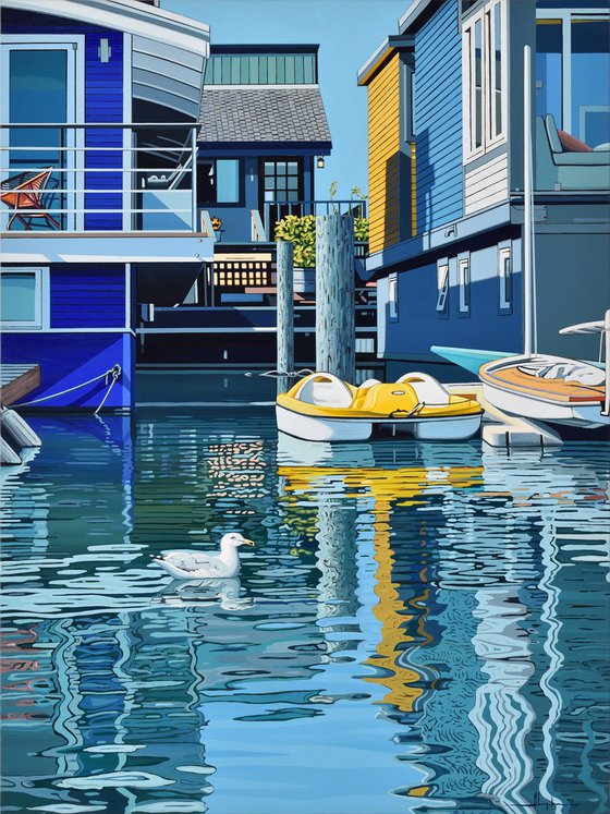 Houseboats And A Seagull #2