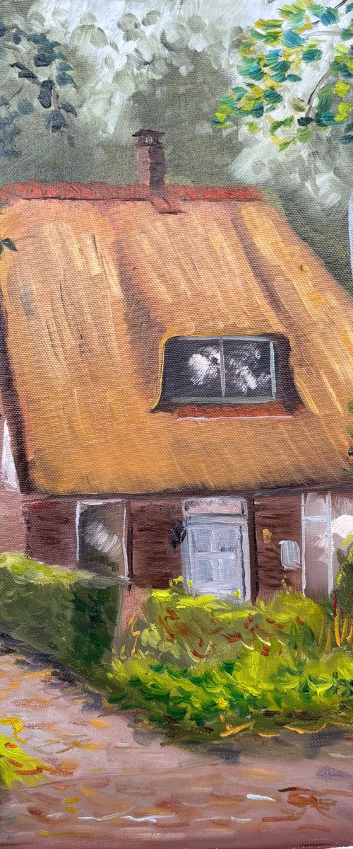 The Thatched Cottage at Dalen Village by Dmitry Fedorov