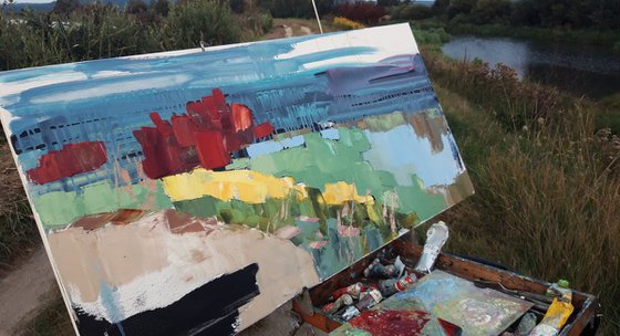 Flowers in the water