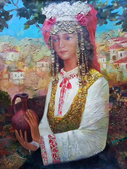Bulgarian girl by Anatolii Tarabаnov