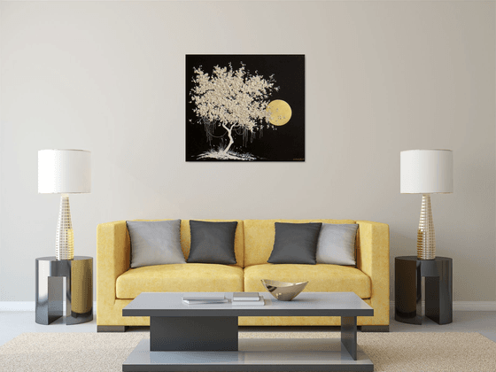 Blooming White Tree