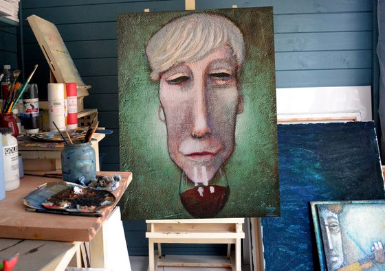 The Last Sip (30cm x 42cm x 1.6cm)