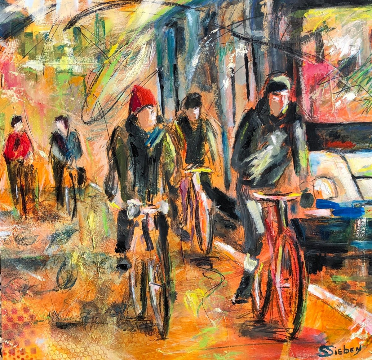 Bicycle Lane by Sharon Sieben