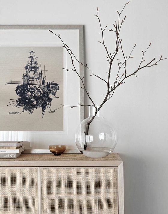 Original sketch of a TUGBOAT VB SEVILLA