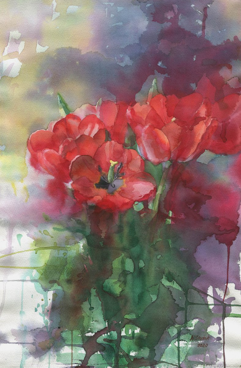 Tulips. Spring is in quarantine by Nina Zakharova