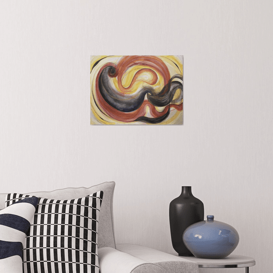 Original Watercolor Abstract Painting - 'Undulation'