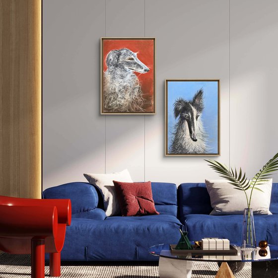 Dogs Portraits Soft Pastel