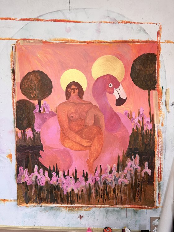 Virgin Maria in the Garden