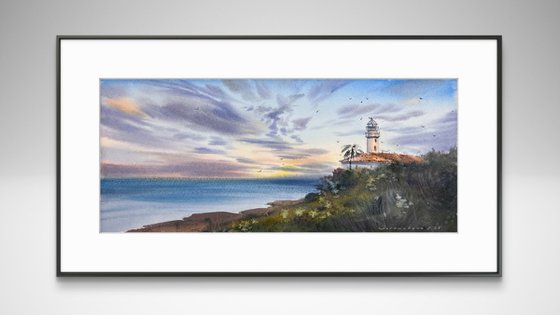 Lighthouse at sunset #7