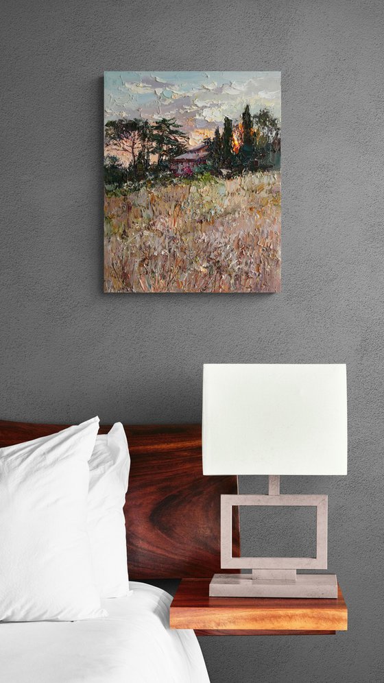 Italian Countryside at Sunset