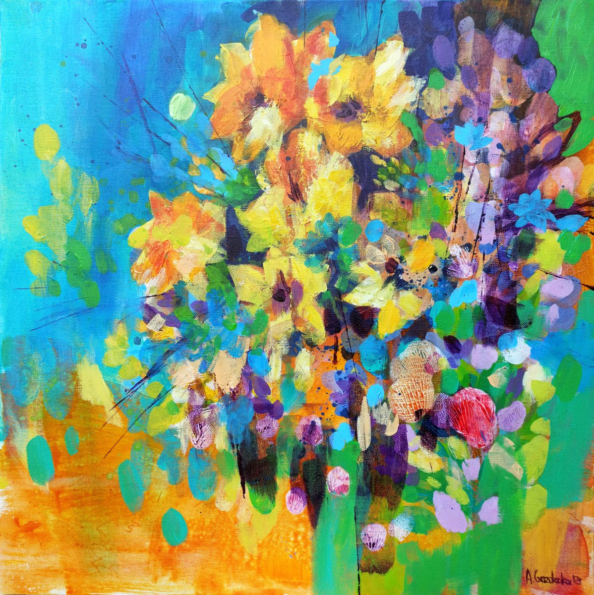 Green Bouquet by Anna Masiul-Gozdecka