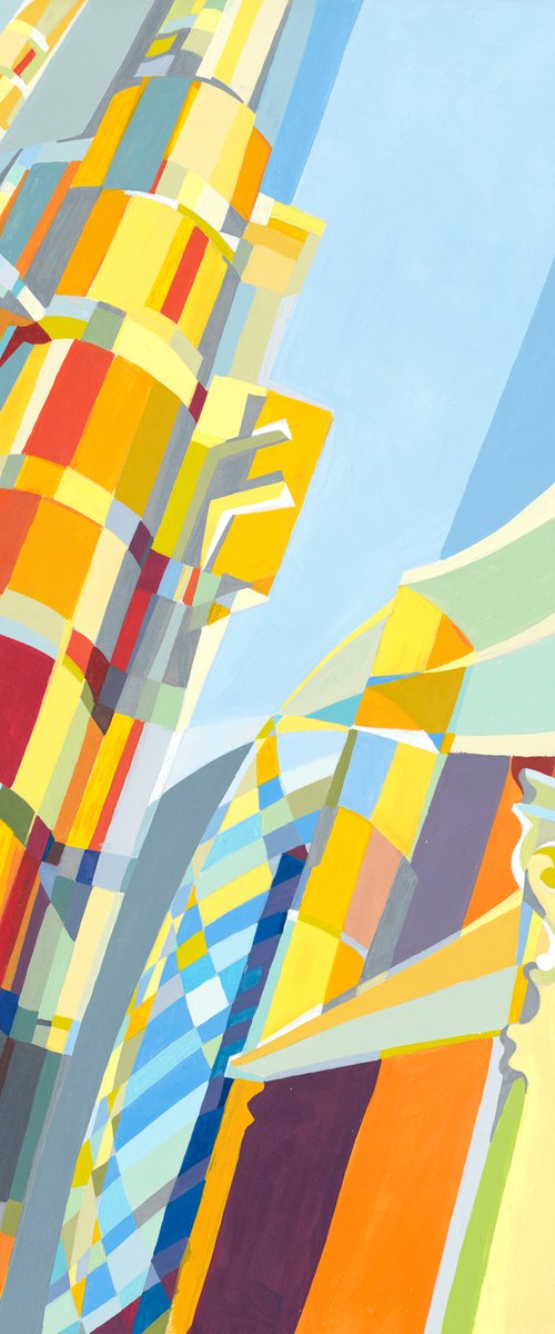 The Lloyds Building, On a Sunny Day by Paola Minekov