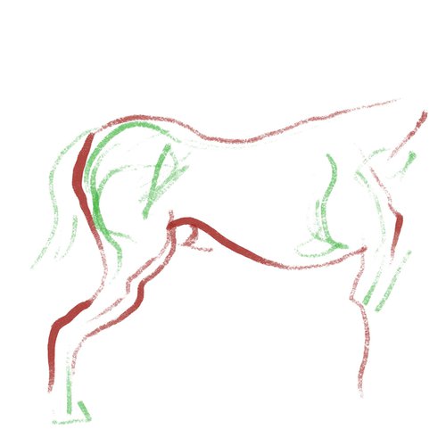 HORSE, Ipad artwork by Lionel Le Jeune