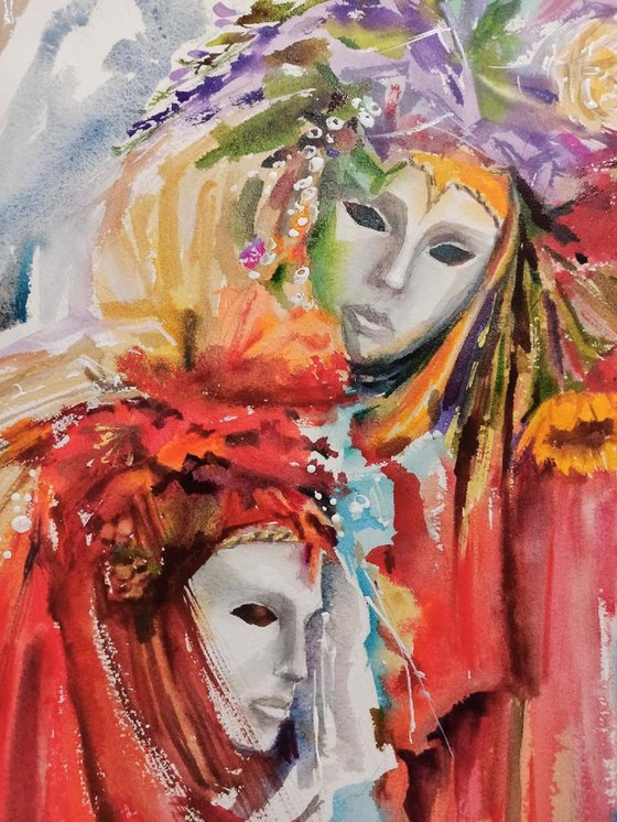 Venetian masks. Carnival