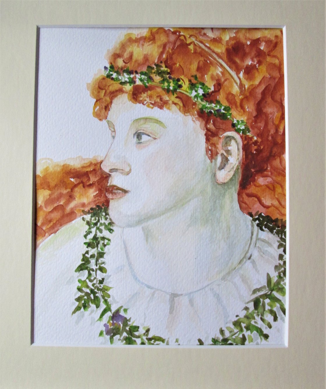 Portrait of a woman. Victorian inspired original Watercolour by MARJANSART  | Artfinder
