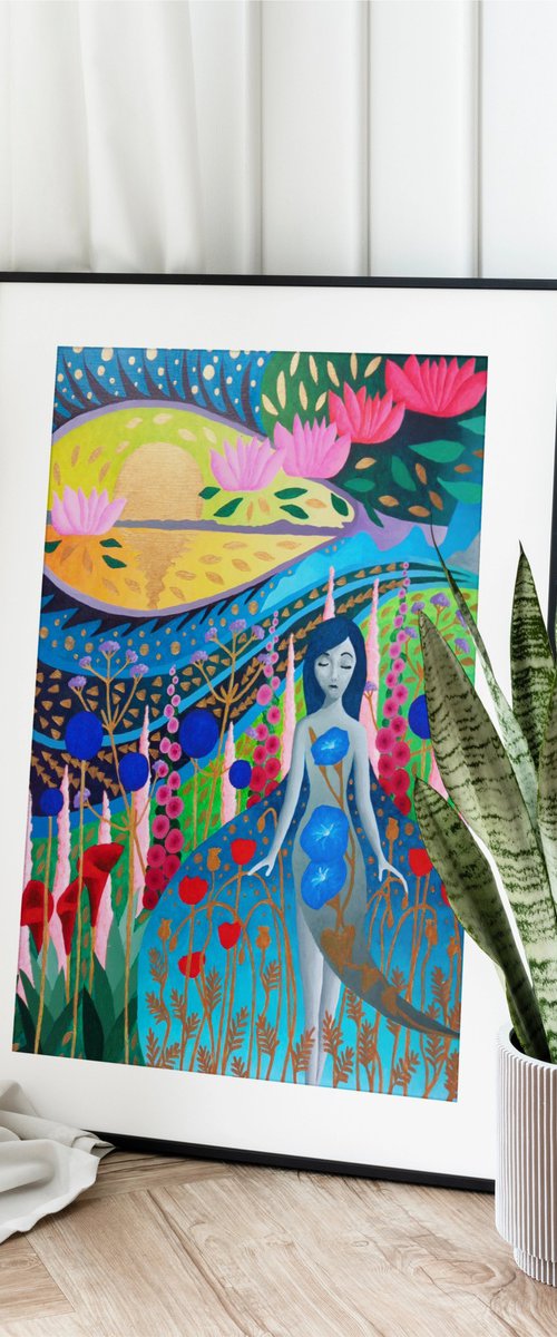 Lotus Flowers by Lisa Mann