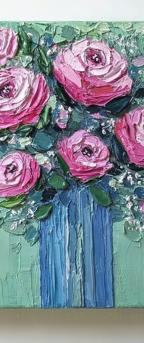 Garden roses by Paige Castile