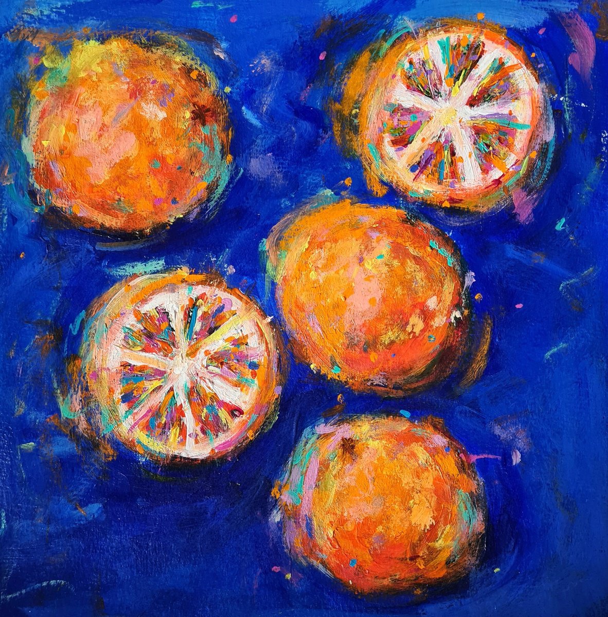  Oranges By Dawn Underwood, 10 X 10, Artwork For Sale On Artfinder