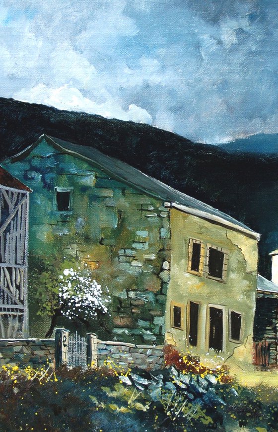 Spring light in a my village